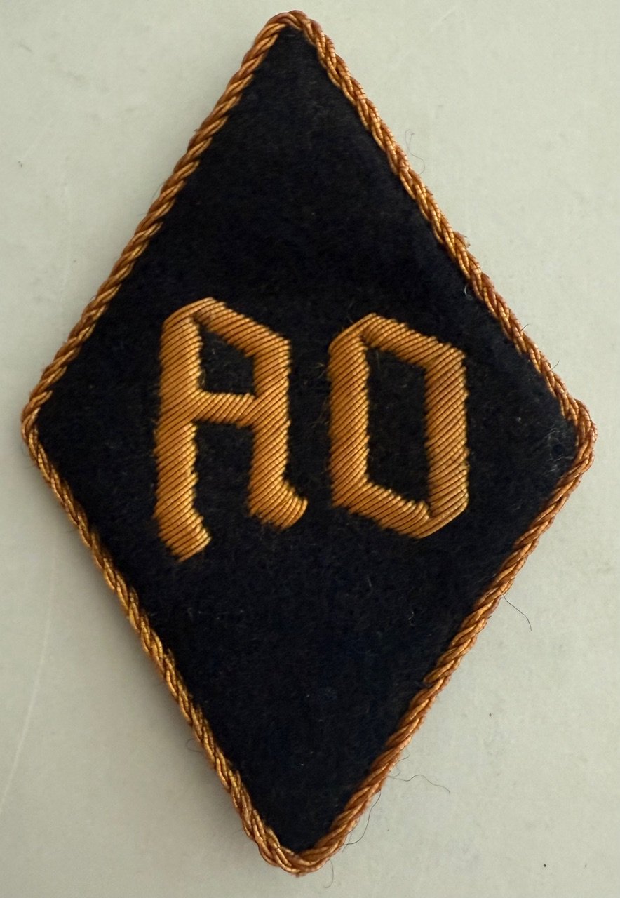 NSDAP AO (Auslands Organization) Sleeve Diamond #19452 