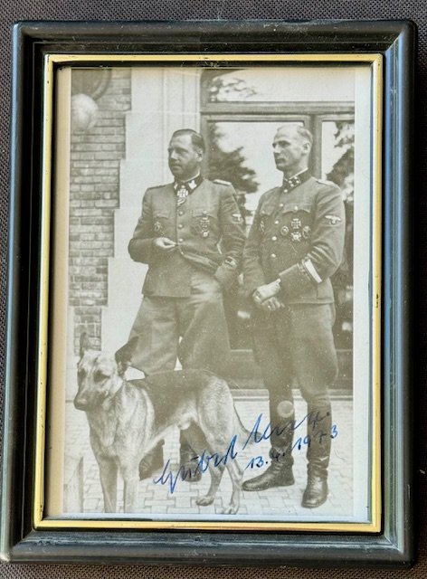 Brigadeführer SS Fritz Witt and Sturmbannführer SS Hubert Meyer Photo #18203 