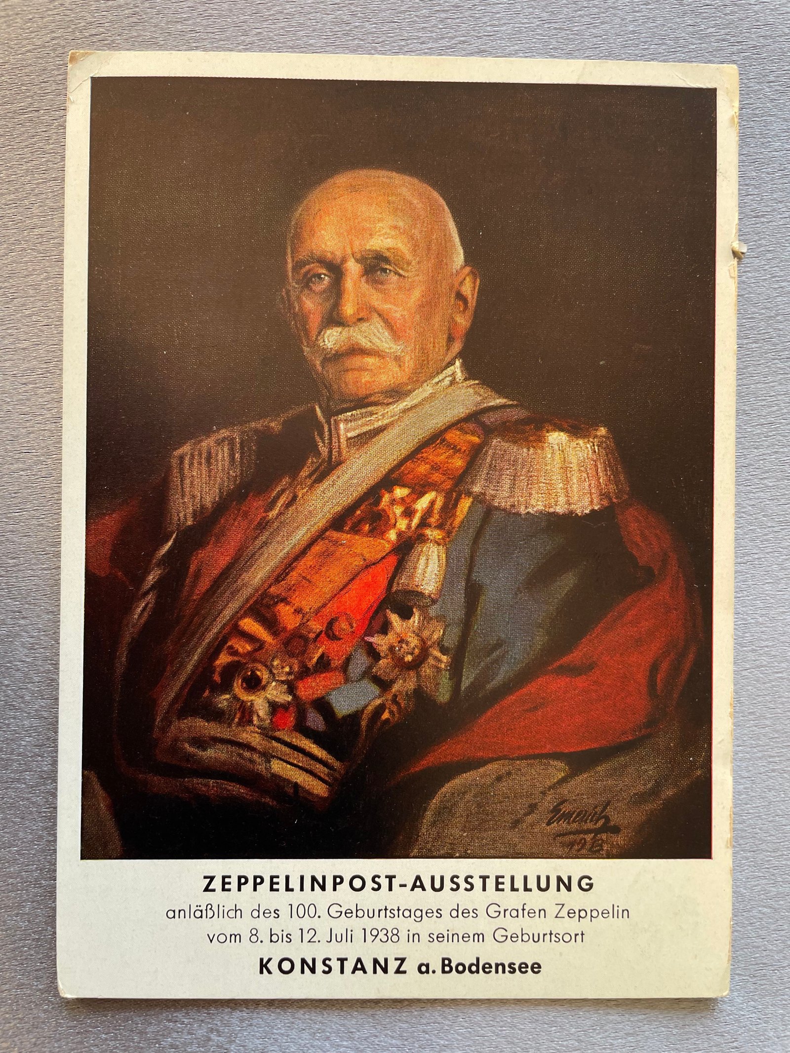Zeppelinpost Ausstellung Postcard #15000 