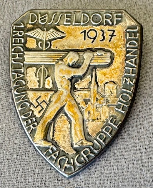 1. Reichstagung der Fachgruppe Holzhandel Düsseldorf 1937 Tinnie #19824 