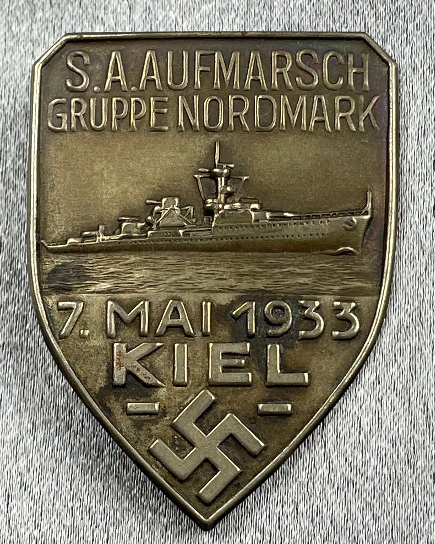 SA Aufmarsch Gruppe Nordmark 7. Mai 1933 Kiel Tinnie #15275 