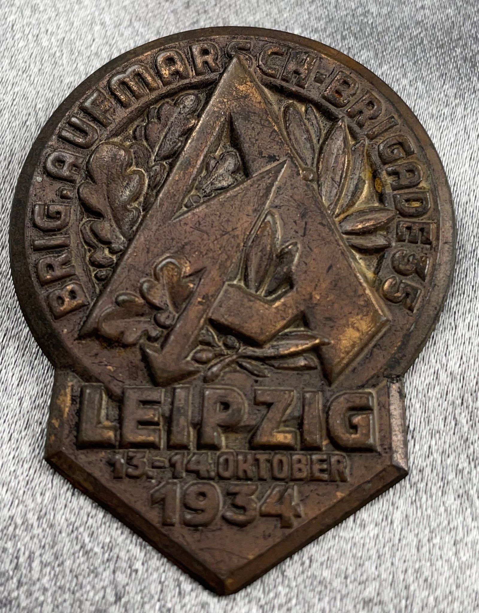 Brig. Aufmarsch Brigade 35 Leipzig 13.-14. Oktober 1934 Tinnie #15269 