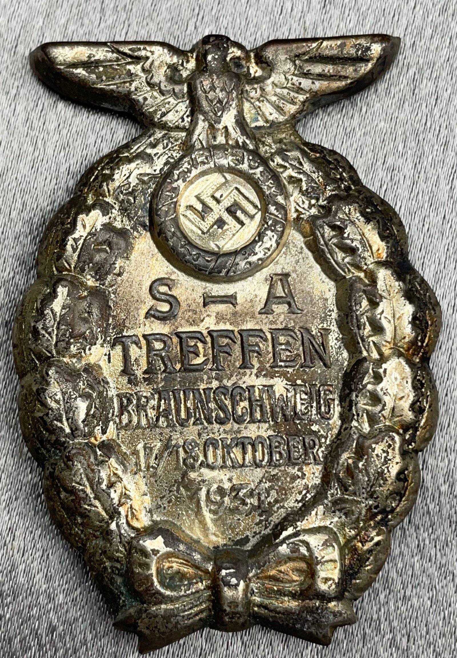 1931 SA-Treffen Braunschweig Badge #15349 