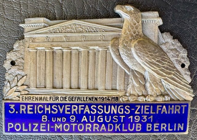 German Automobile Plaque #19617 
