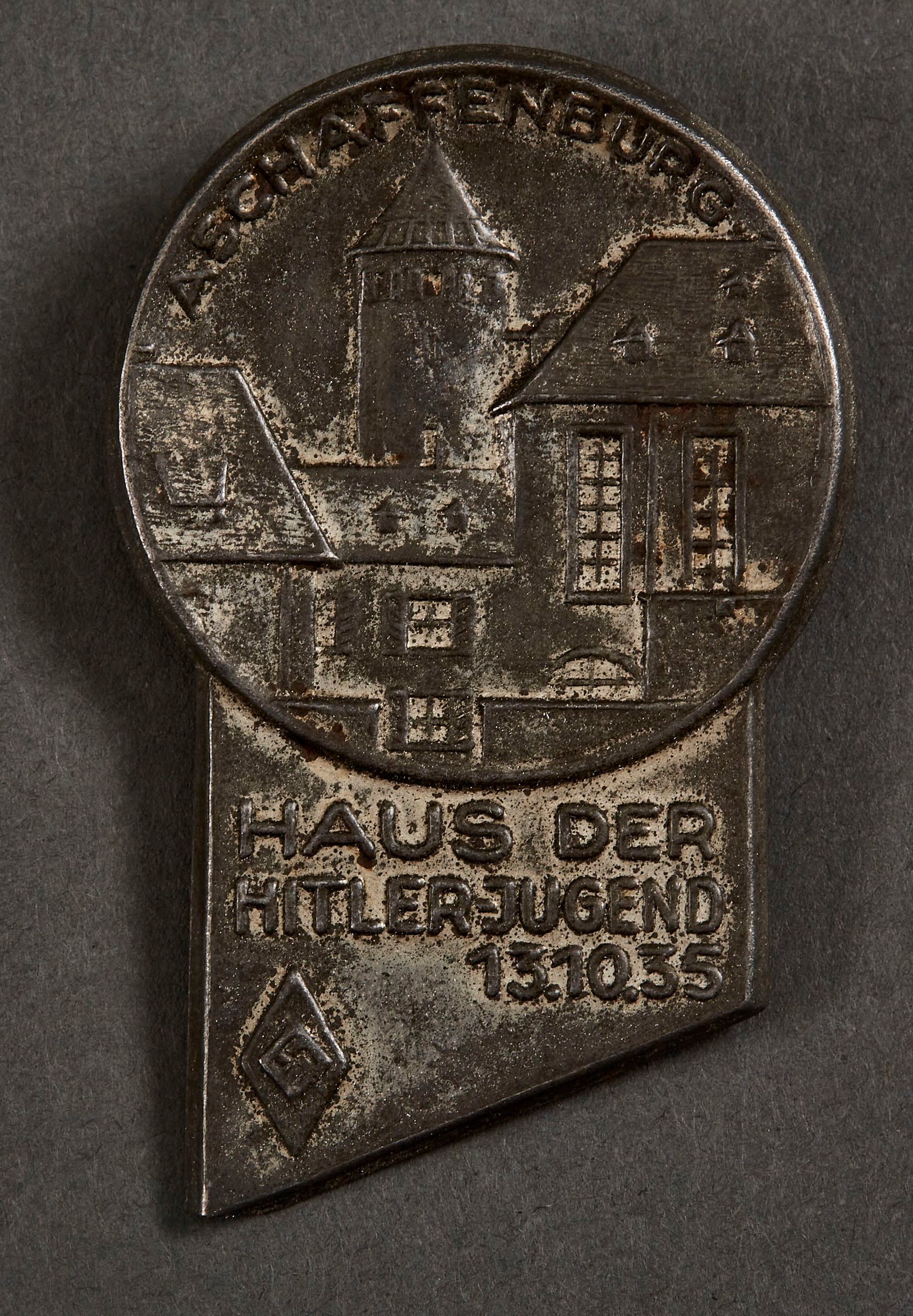 Aschaffenburg Haus der Hitlerjugend 13.10. 35 Tinnie #15578 