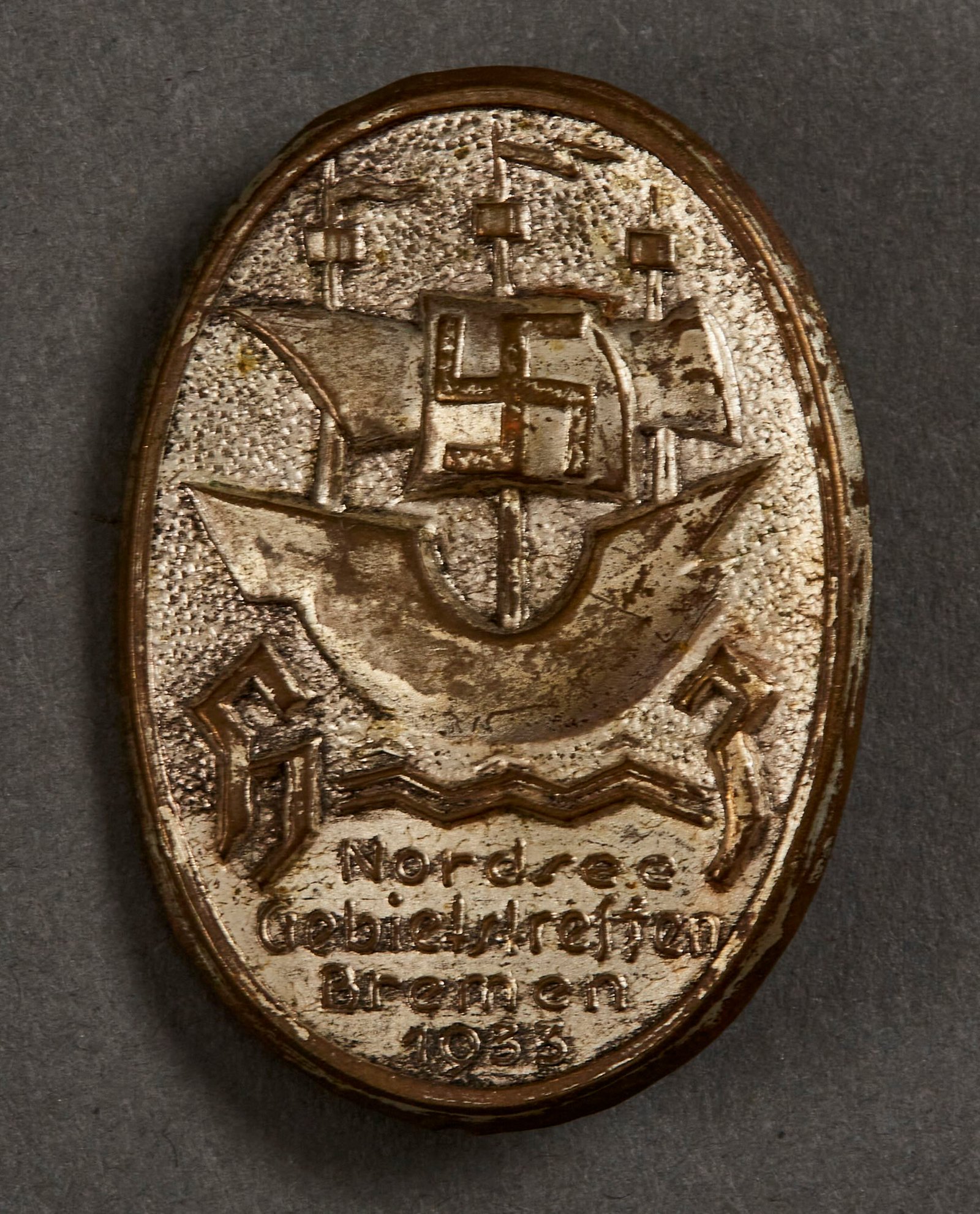 HJ Nordsee Gebietstreffen Bremen 1933 Tinnie #15617 