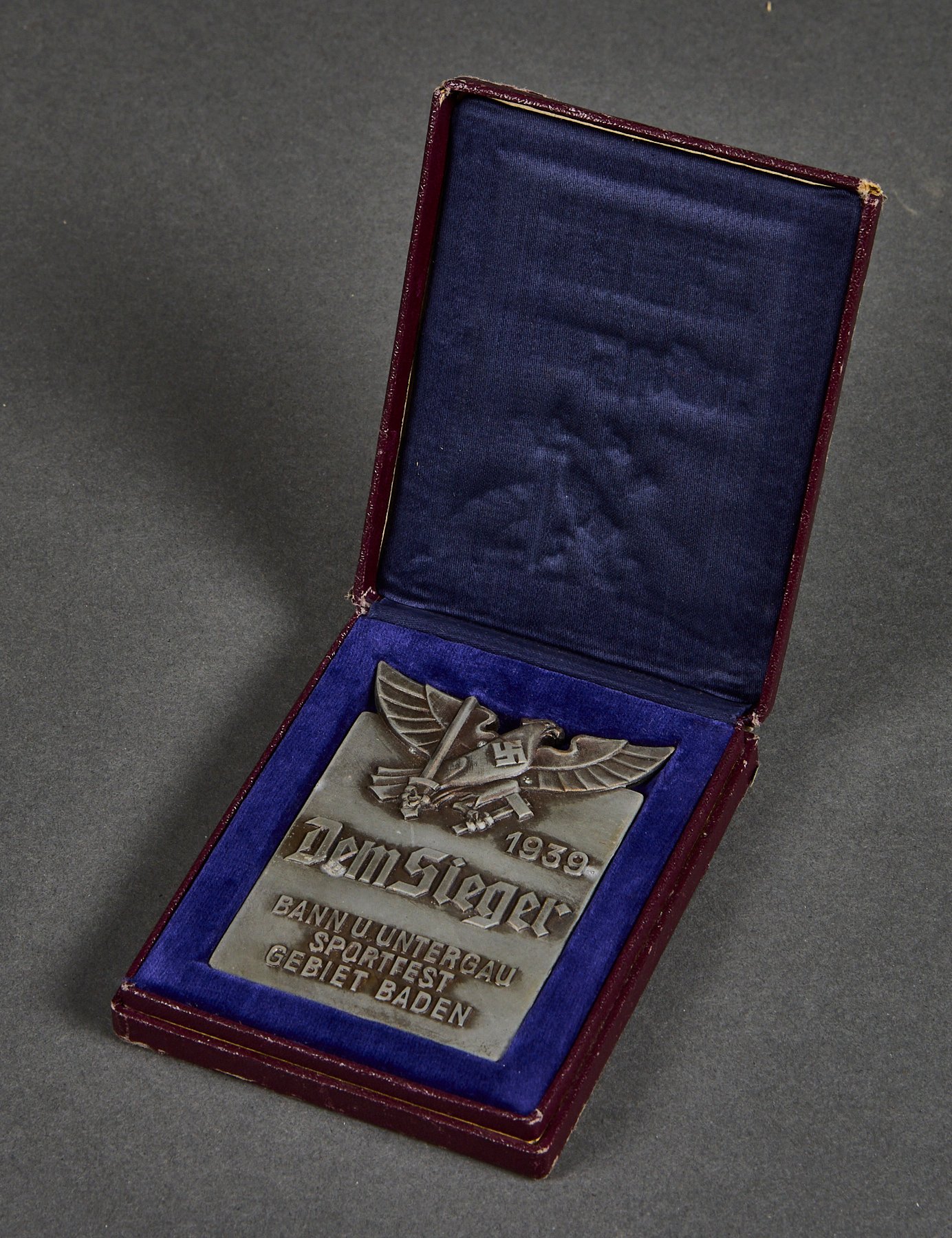HJ Winners Plaque, Cased #21652 