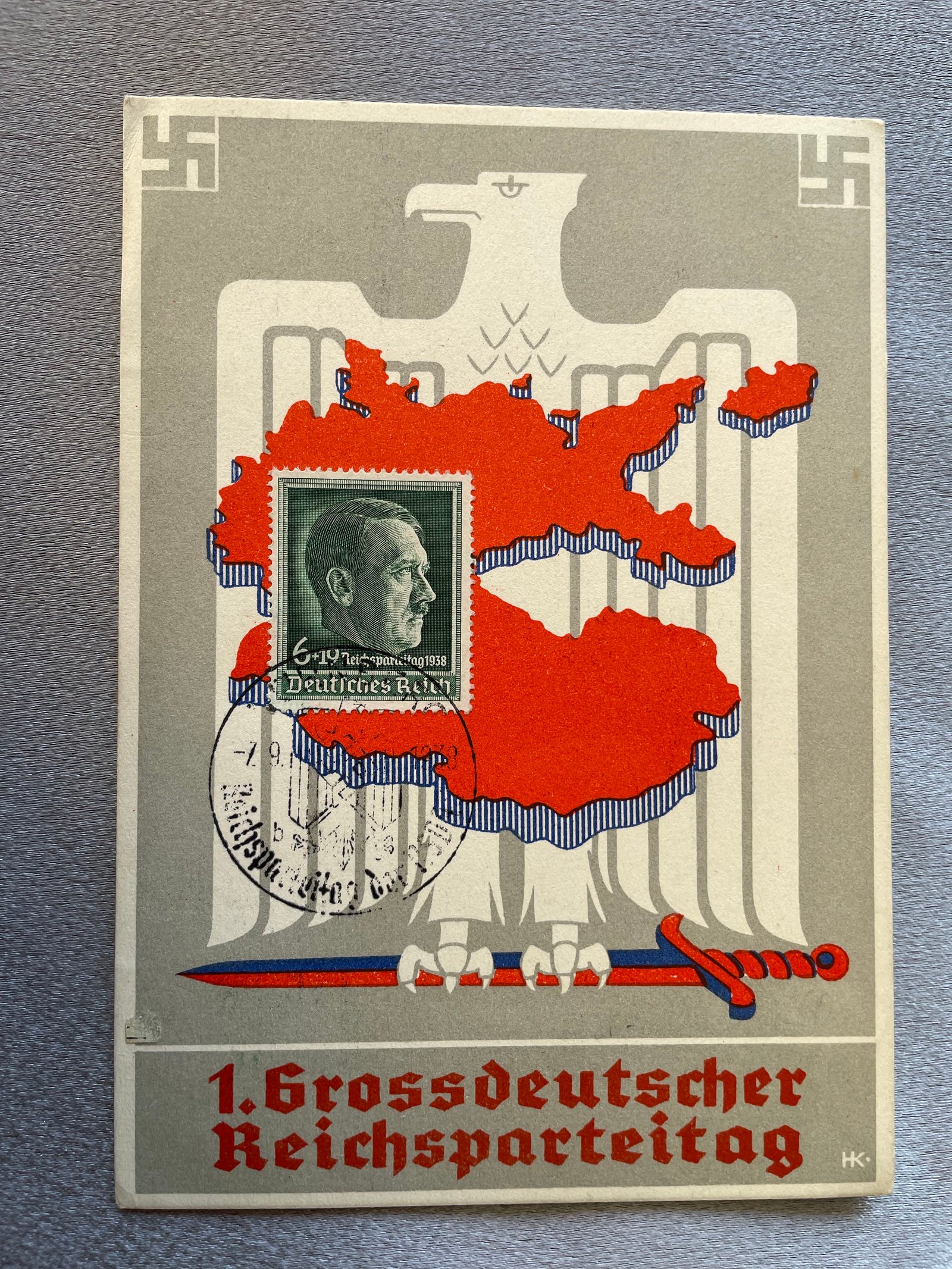 1. Grossdeutscher Reichsparteitag Postcard #15003 